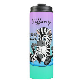 EDS-bewustmakingslint en Zebra Thermosbeker