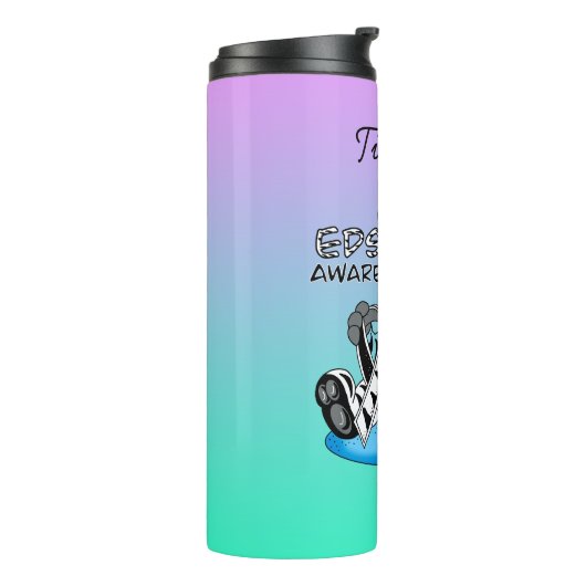 EDS-bewustmakingslint en Zebra Thermosbeker (Gedraaid links)