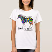 EDS-bewustzijn Zebra-danlossyndroom T-shirt (Voorkant)