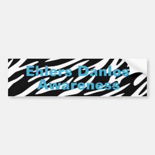 EDS-bewustzijn zebra gestreepte bumperstickers