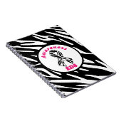 EDS-bewustzijn zebra gestreepte lint notitieboek (Rechterzijde)