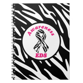 EDS-bewustzijn zebra gestreepte lint notitieboek