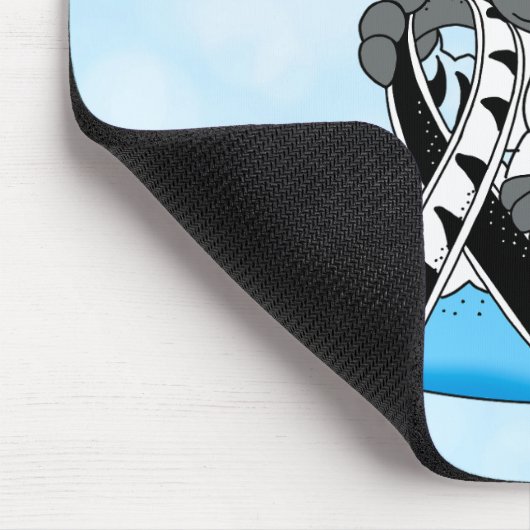 EDS-bewustzijn Zebra-lint Muismat (Hoek)