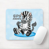 EDS-bewustzijn Zebra-lint Muismat (Met muis)