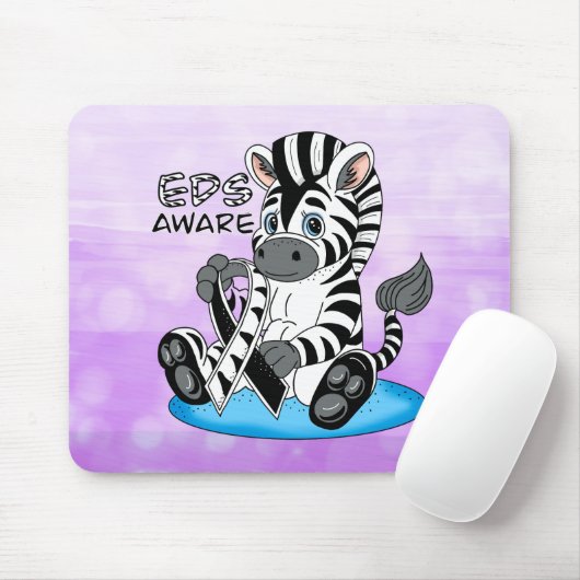 EDS-bewustzijn Zebra-lint Muismat (Met muis)