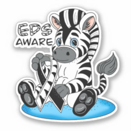 EDS-bewustzijn Zebra-lint Sticker