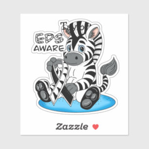 EDS-bewustzijn Zebra-lint Sticker