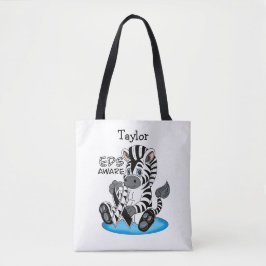 EDS-bewustzijn Zebra-lint Tote Bag