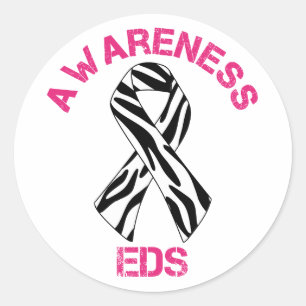 EDS-Bewustzijn Zebra Ribbon Sticker