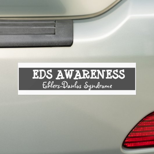 EDS Bumpersticker syndroom van Ehlers-Danlos (Op auto)