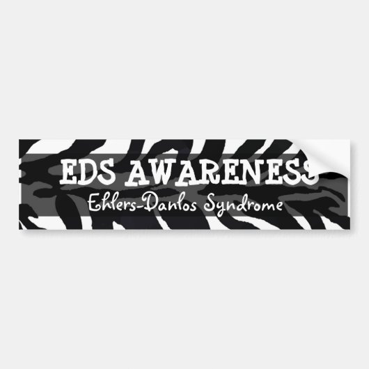 EDS Bumpersticker syndroom van Ehlers-Danlos (Voorkant)