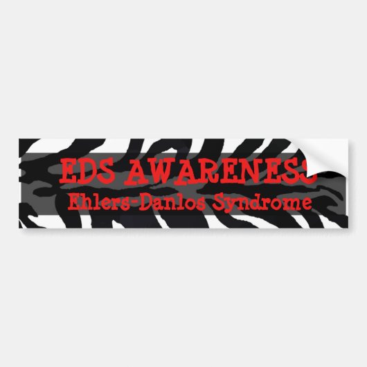EDS Bumpersticker syndroom van Ehlers-Danlos (Voorkant)