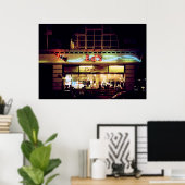 Ed's Diner in Soho London UK Poster (Thuiskantoor)