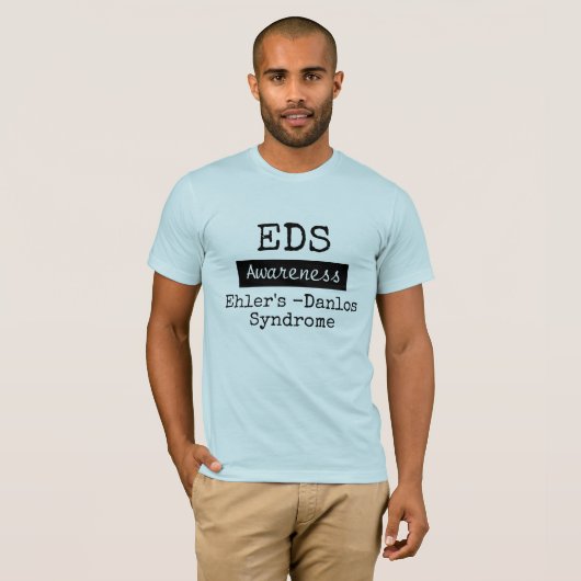EDS Ehlers-Danlos Syndrome Awareness Shirt (Voorkant volledig)