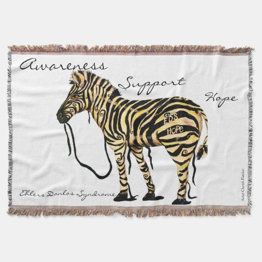 EDS Hope Awareness Support Thlanket Blanket Deken (Voorkant)