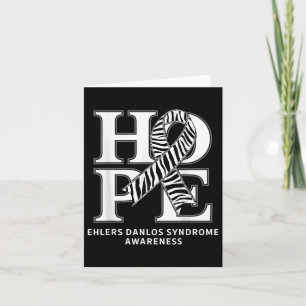 EDS Hope Zebra Ribbon Ehlers Danlos Syndrome Aware Kaart