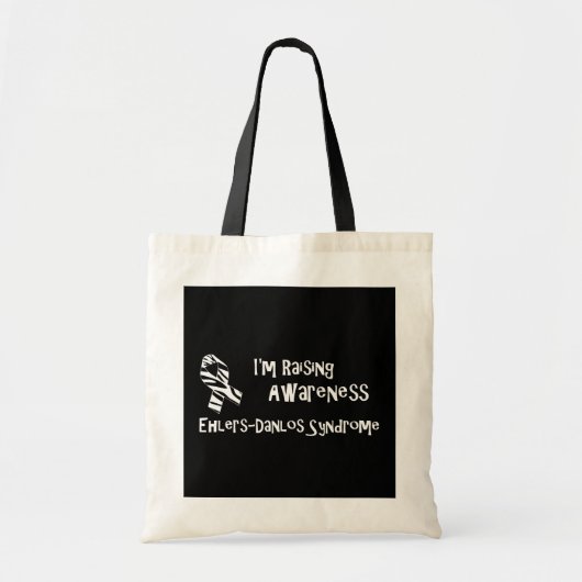 EDS Ik ben Canvas tassen voor bewustmaking (Voorkant)
