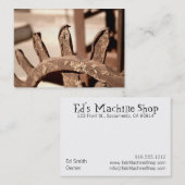 Ed's Machine Shop Card Visitekaartje (Voorkant / Achterkant)