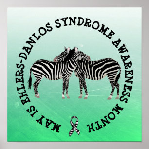 EDS May is het Ehlers-Danlos syndroom Bewustmaking Poster