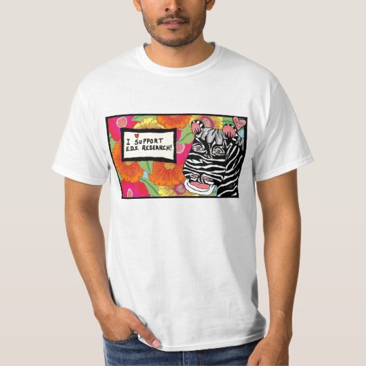 EDS Research-5supportZebra 02 T-shirt (Voorkant)