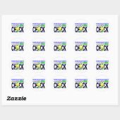 EDS rommelt met verkeerde chick Ronde Sticker (Vel)