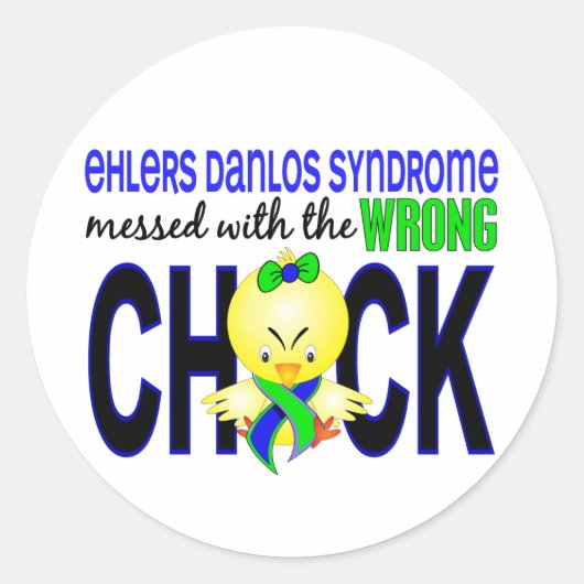 EDS rommelt met verkeerde chick Ronde Sticker (Voorkant)