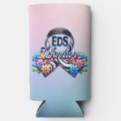 EDS-strijder | T-shirt van het syndroom van Ehlers Seltzer Blikjeskoeler (Voorkant)