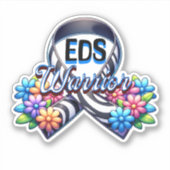 EDS-strijder | T-shirt van het syndroom van Ehlers Sticker (Voorkant)