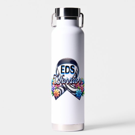 EDS-strijder | T-shirt van het syndroom van Ehlers Waterfles (Voorkant)