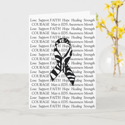 EDS-support - vriendschapsbevordering - lint Kaart (Gele Bloem)