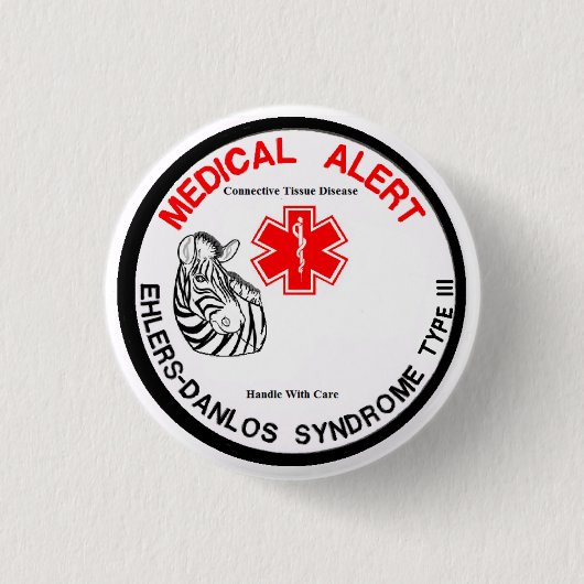 EDS Type 3 met Zebra Medical Alert Button (Voorkant)