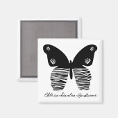 EDS Vlinder Zebra Stripe Magnet (Voorkant / Achterkant)