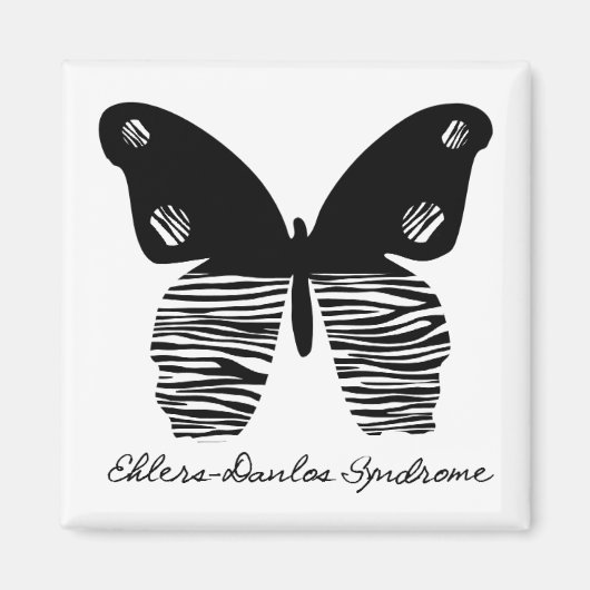 EDS Vlinder Zebra Stripe Magnet (Voorkant)