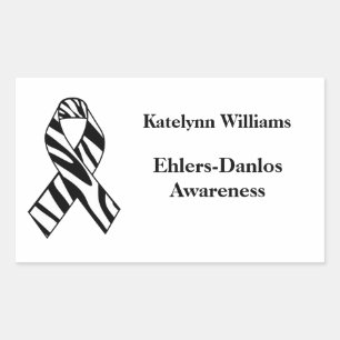 EDS Zebra Stripe Awareness Lint Stickers
