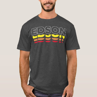 Edson voornaam grappige vintage zonsondergang Edso T-shirt