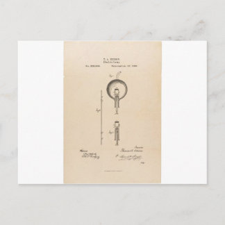 Edson's Light Bulb Patent Briefkaart