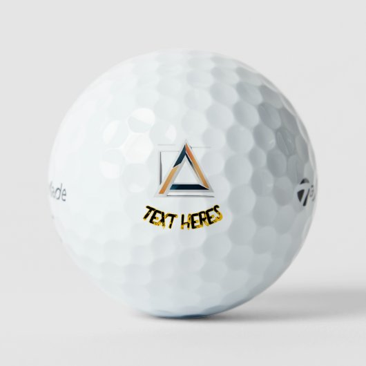 Edtunart golfbal aangepaste tekst golfballen (Voorkant)