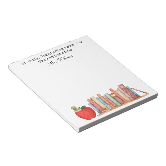 Edu-Notes: Transforming Minds, waardering van lera Notitieblok (Schuin)