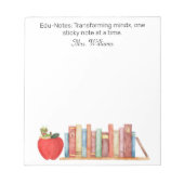 Edu-Notes: Transforming Minds, waardering van lera Notitieblok (Voorkant)