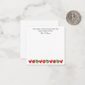 Edu-Notes: Transforming Minds, waardering van lera Notitiekaartje (Voorkant / Achterkant in situ)