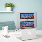 Eduard Vorname Name Graffiti Aufkleber Sticker (Laptop op bureau)