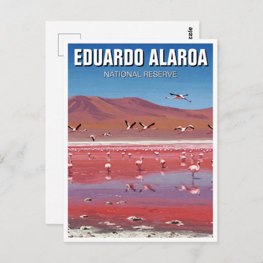Eduardo Avaroa Nationaal Reservaat Bolivia Reizen Briefkaart (Voorkant / Achterkant)