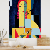 Eduardo G Benito-stijl Art Deco Poster (Keuken)