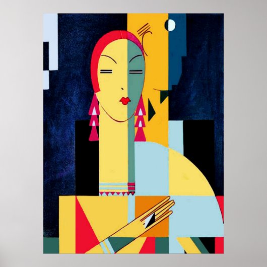 Eduardo G Benito-stijl Art Deco Poster (Voorkant)