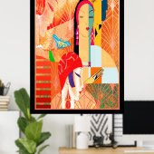 Eduardo Garcia Art Deco Art Poster (Thuiskantoor)