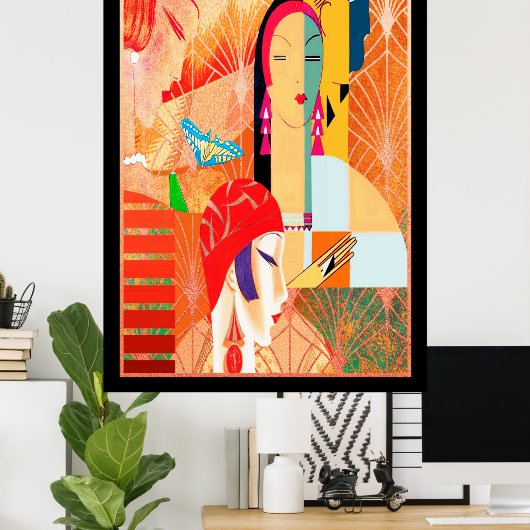 Eduardo Garcia Art Deco Art Poster (Thuiskantoor)