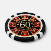 Eduardo P 60th bday rode poker chip (Enkel)