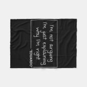 Eduardo Quote Grappige Verjaardag Gepersonaliseerd Fleece Deken (Voorkant (Horizontaal))