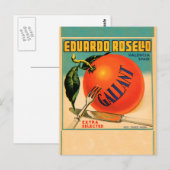 Eduardo Rosello Gallant, Eduardo Rosello Crate Lab Briefkaart (Voorkant / Achterkant)