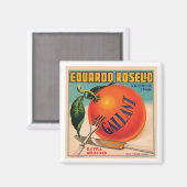 Eduardo Rosello Valencia Spanje Crate Labe Magneet (Voorkant / Achterkant)